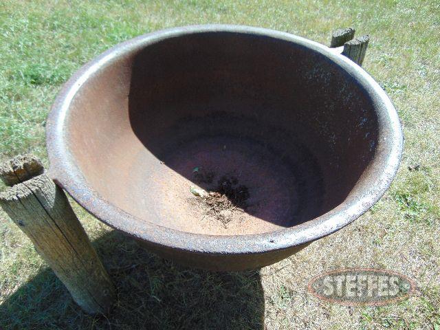 Antique cast iron cauldron, 36- dia., 16-1-2- deep_1.jpg